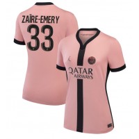 Camisa de Futebol Paris Saint-Germain Warren Zaire-Emery #33 Equipamento Alternativo Mulheres 2024-25 Manga Curta